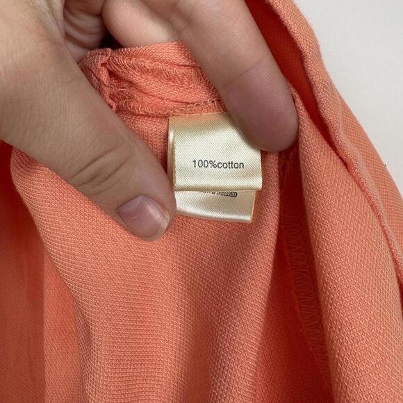 DYLAN 100% Cotton Orange Embroidered Pleated Skirt Size: 6 - Picture 4 of 7